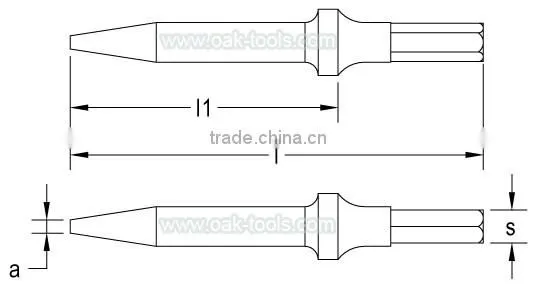 Non-Magnetic TC4 for aviation Titanium PNEUMATIC PUNCH