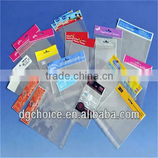 Lowest price China header bag custom printed hole punch