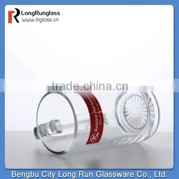 LongRun 370ml wholesale round bottom custom sprinting heavy beer mug