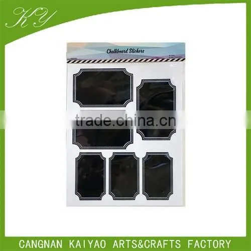customized PVC blackboard sticker lable