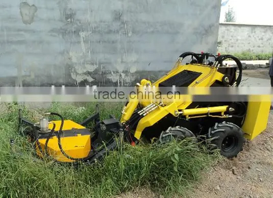 China high performacne track type mini skid steer loader with mini trencher for sale