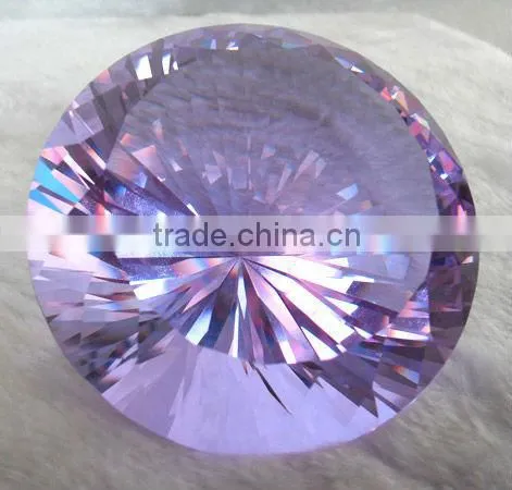 Shining blue crystal diamond