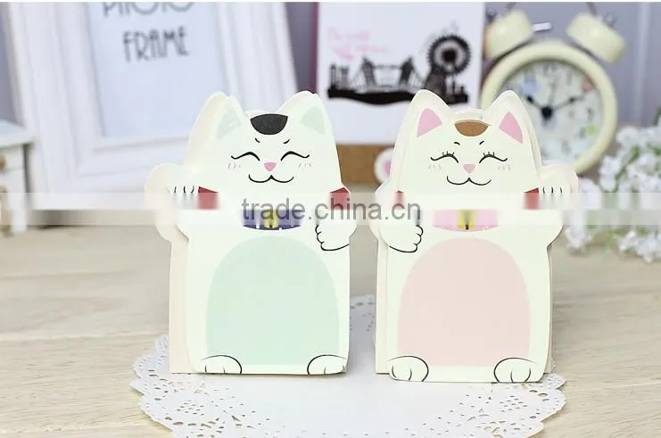 custom note pad with cat in good quality