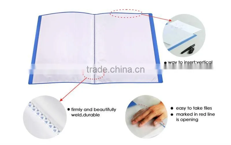 Medium quality A4 PP clear book/display book