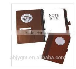 Popular 34*25cm Red / Blue Color PVC Agenda/Notebook.