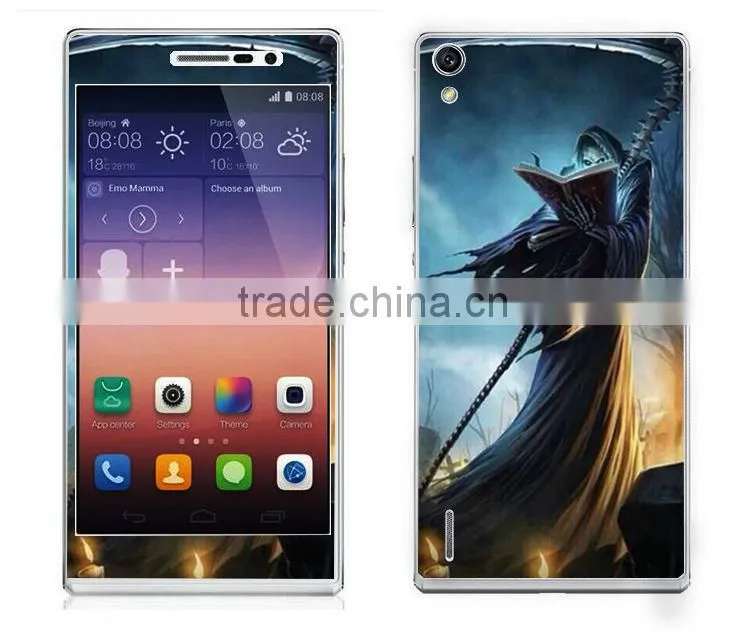 cartoon skin sticker for HUAWEI P7