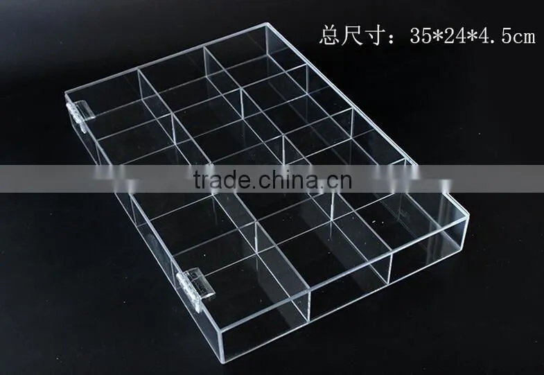 with lid acrylic jewelry holder display box