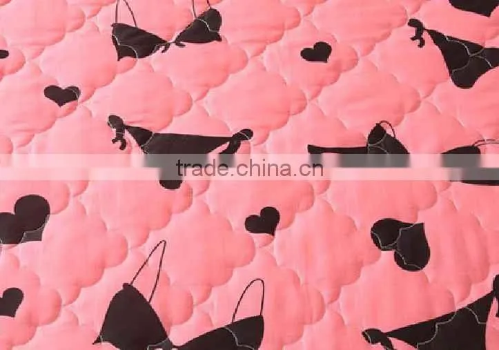 Cool Patterned TPU Laminated Waterproof WAterbed Mattress Pad