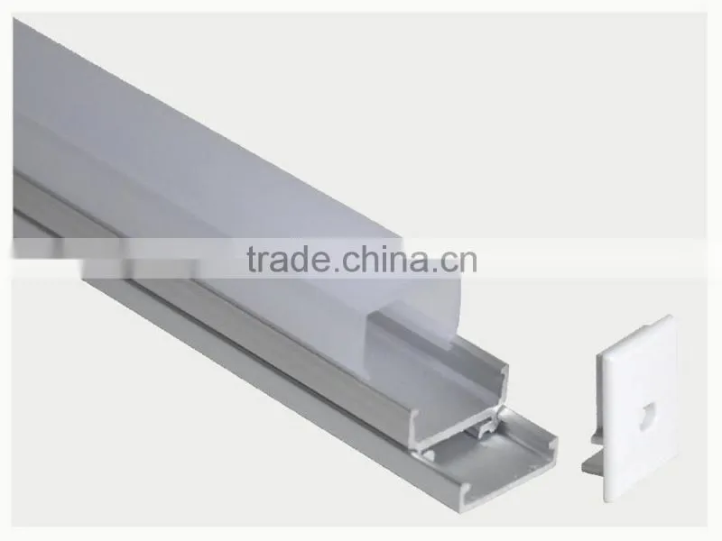 No Bracket Extrusion fixed installation aluminum profile for LED strip TED001PN2