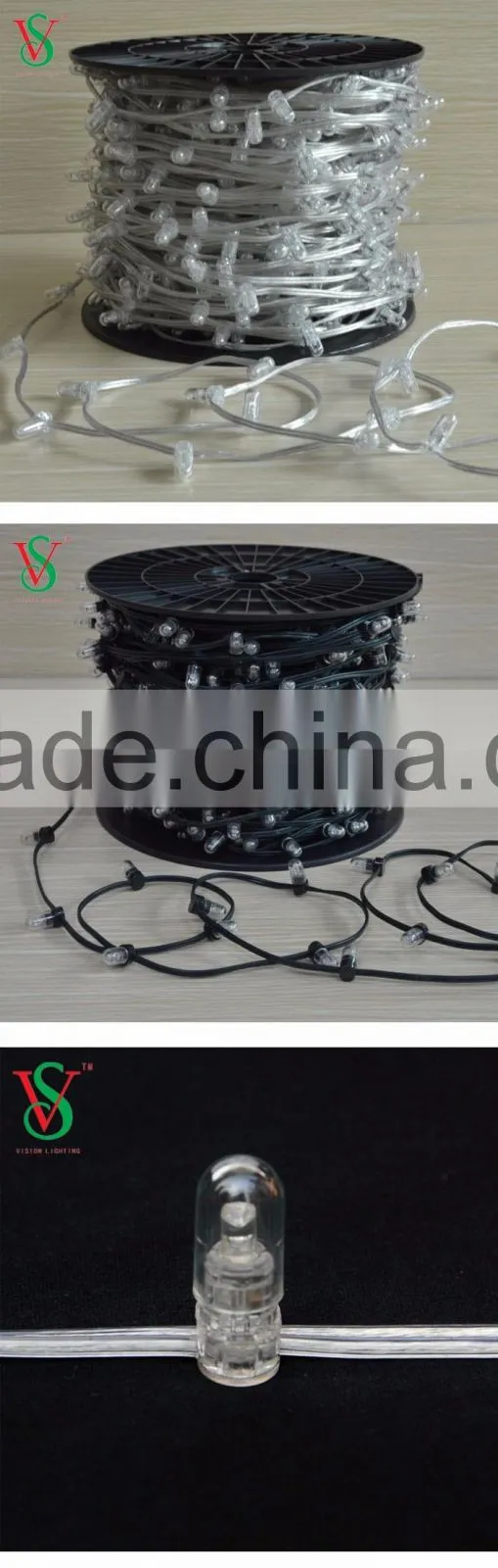 RGB automatic color changing led christmas string light clip light for wedding party decorations