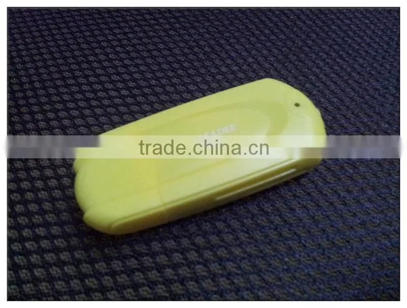 car key shape card reader black plastic usb 2.0 card reader(OS-CR112)
