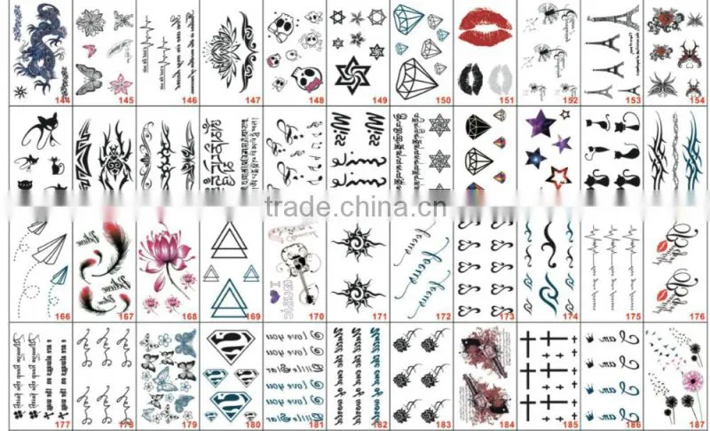 colorful body art customize sweets temporary confectionery tattoo