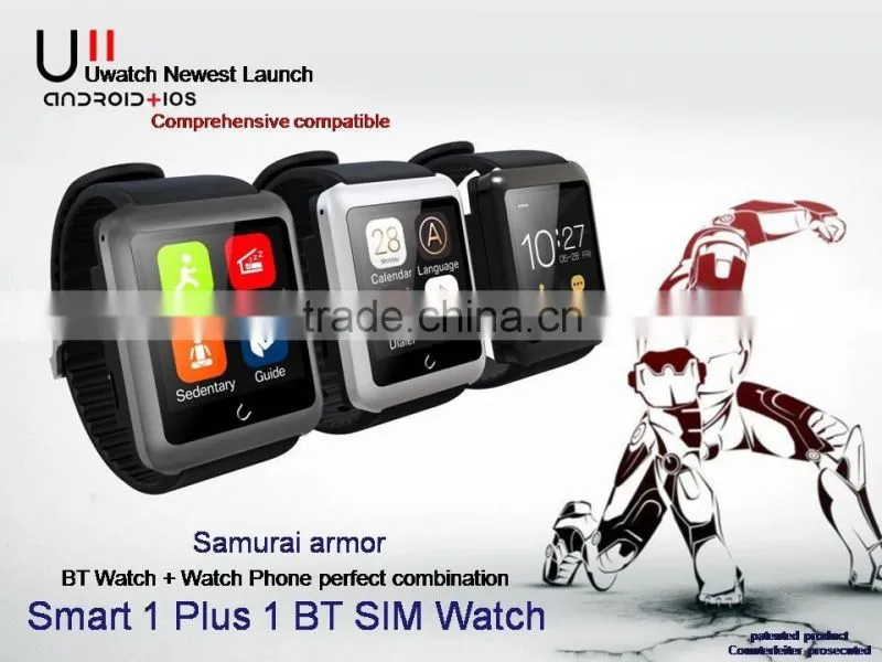 Fashion Smart Watch U11,Support Sim Card,Bluetooth 4.0 Smart Clock,Support GSM Call,Bluetooth Communication