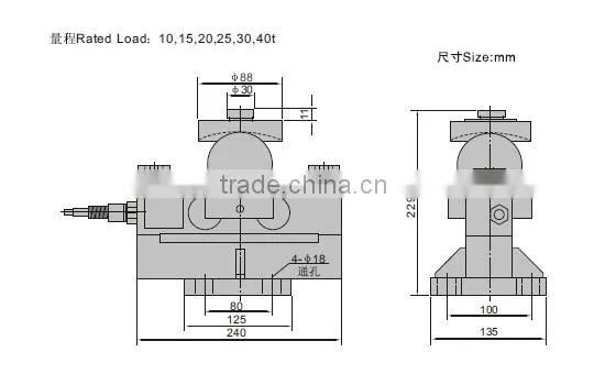 CS-1 TYPE LOAD CELL Sensors load sensor vehicle load sensor material hopper weighers and dynamo metric apparatuses.