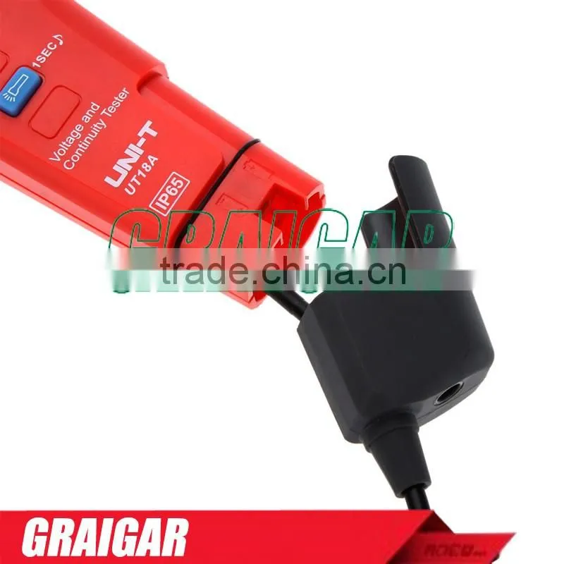 UNI-T UT18A Auto Range Voltmeter Voltage Tester Meter and Continuity Test with LED Indication and No Battery Detection