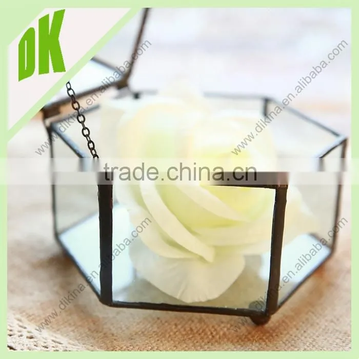 DiKina-AGGT54 geometric wholesale 3" hanging glass ball candle holder