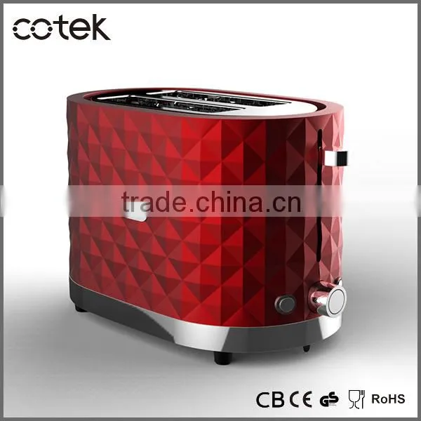 HOT SALE PP Material Diamond design toaster with extra wide slots