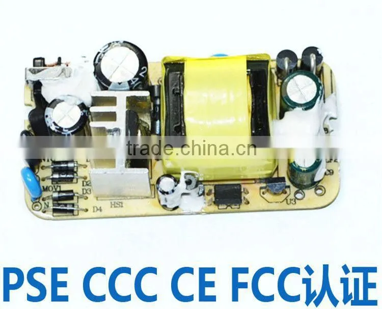 dc to dc switch power supply -12VDC to 5V1A 2A 3A OEM factory with CE,UL,SAA,CB,FCC,GS,KC,PSE Standard,low cost