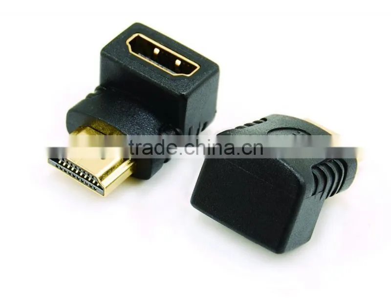 HDMI A male to HDMI A female adapter 90 degree type