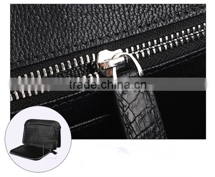 Zipper Clutch Wallet Custom Leather Bag Clutch Bag Genuine Crocodile Bag Men Luxury Wallet Clutch