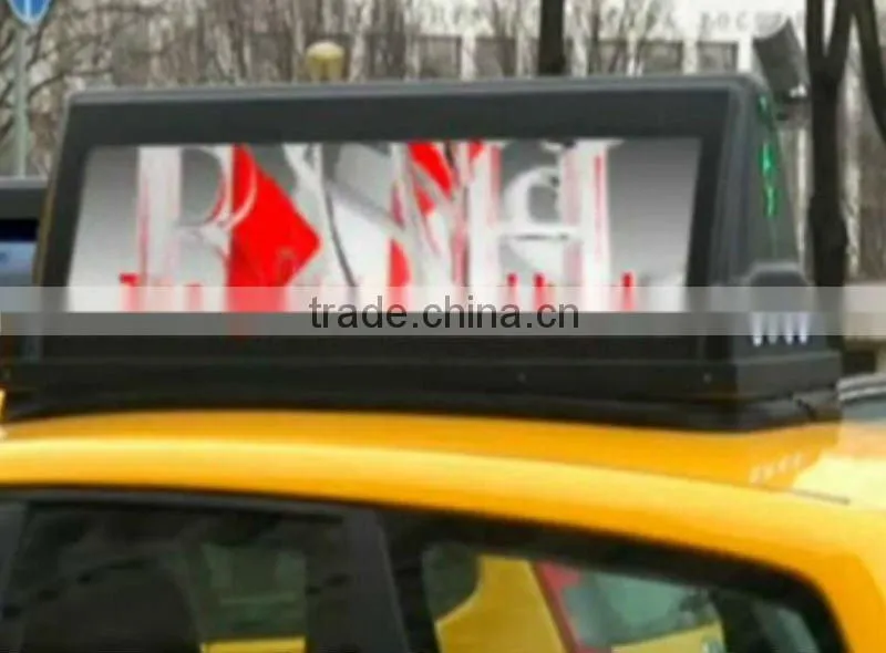 good price digital taxi/car roof advertising screen