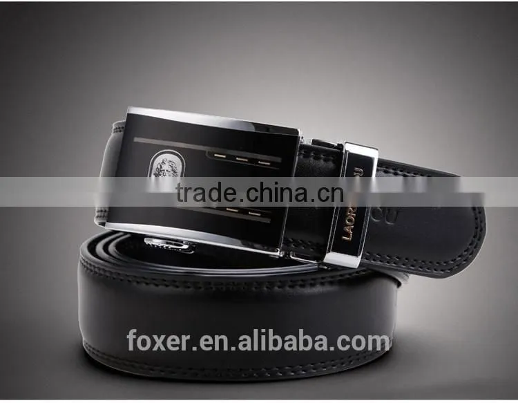wide leather belt without holes men's belt