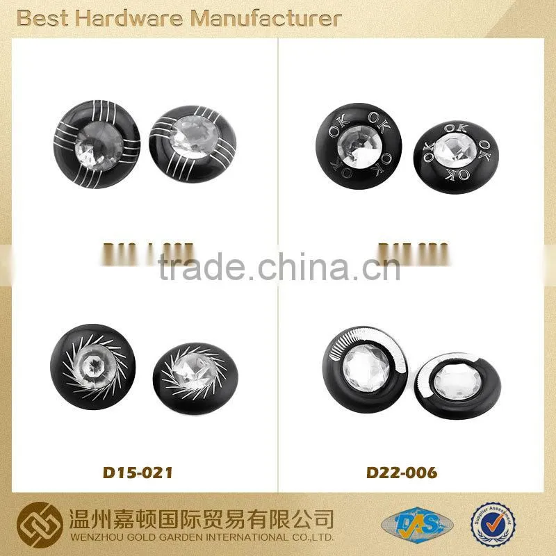 metal decorative studs, Nailhead with stone for garment, various designs customized