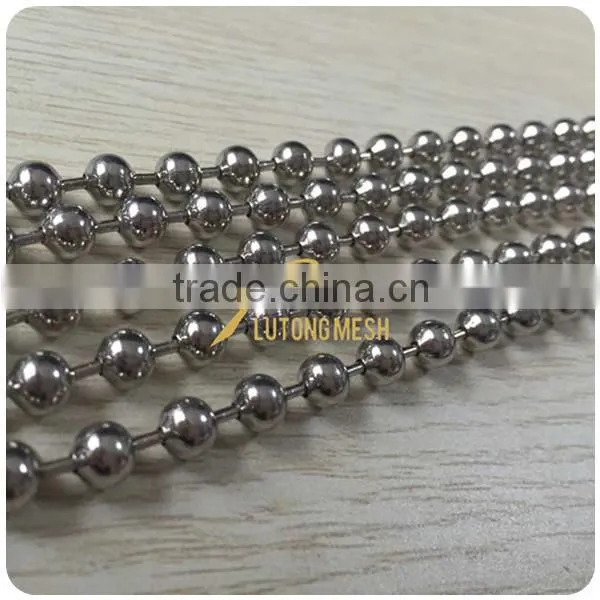 silver ball chain curtain for interior decoration