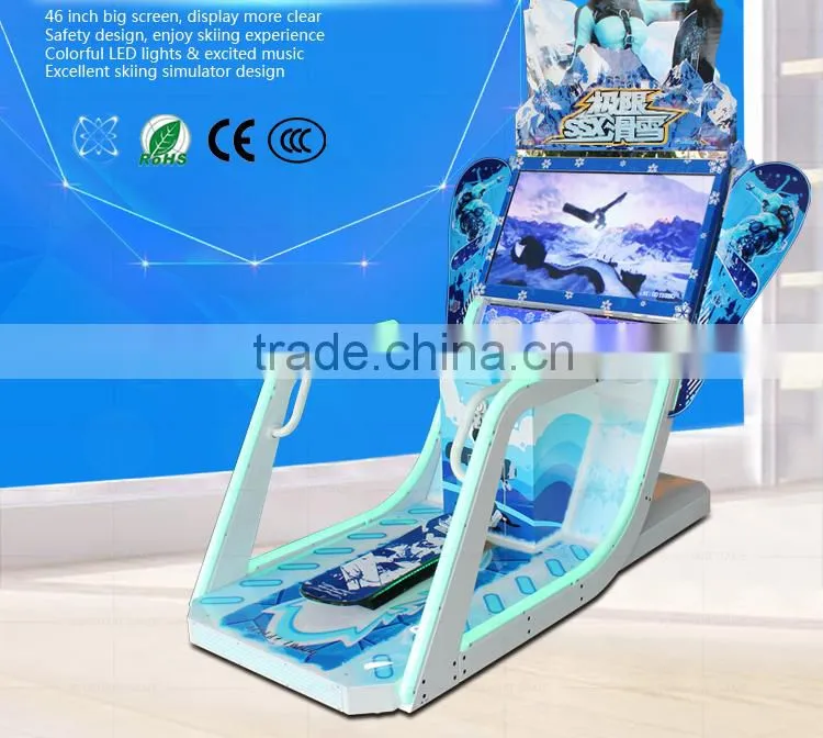 Indoor Coin-Operated Games Dynamic Simulator Skiing Machine Arcade Game Machine For Shopping Mall