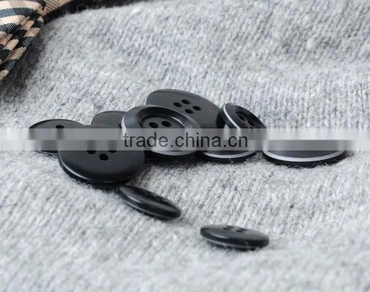 Top Class 4 Holes 24L&32L Black Corozo Nut Suit, Jacket, Sweater Buttons for Man&Woman