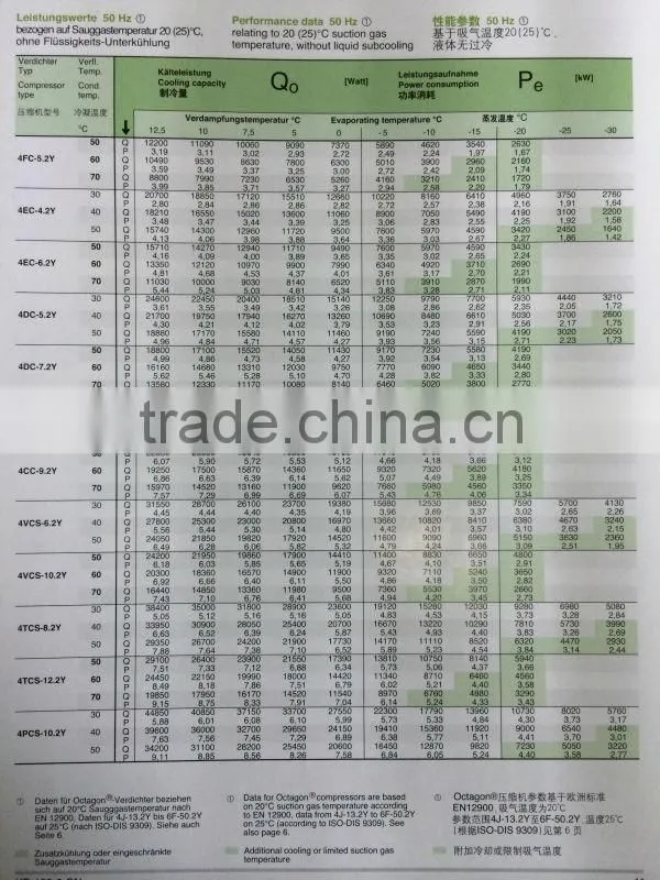 Bitzer compressor parts 4VCS-6.2