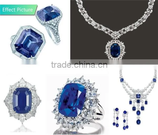 105# oval shape aquamarine green spinel loose stones
