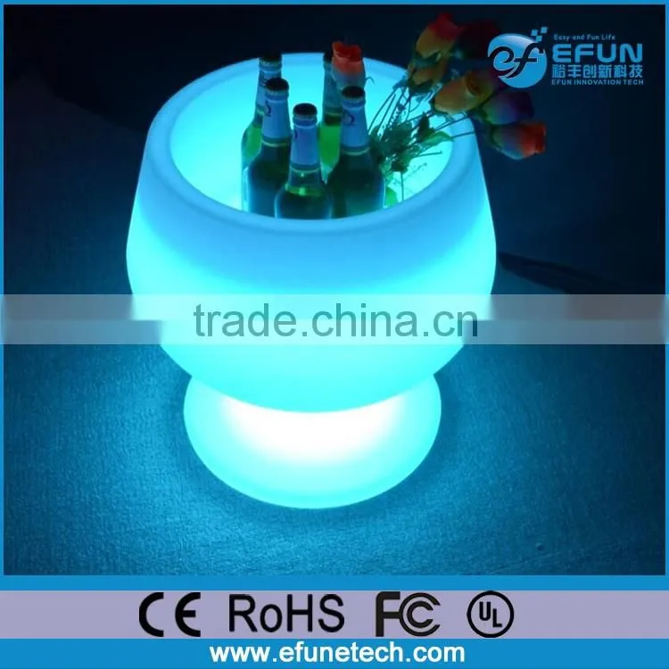 led ice bucket party cooler,fancy led light bucket for beer bottles