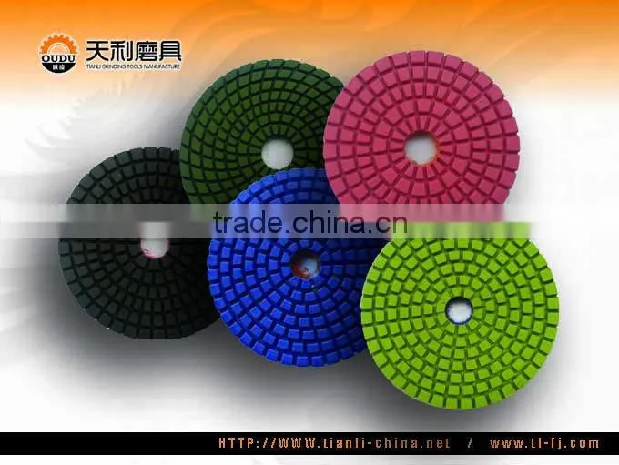 Resin Diamond Polishing Pad,Flexible Wet Polishing Disc