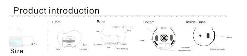 2014 Ultrasonic Aroma diffuser Type and Manual Humidity Control plug in powered Essential oil Diffuser Wholesale