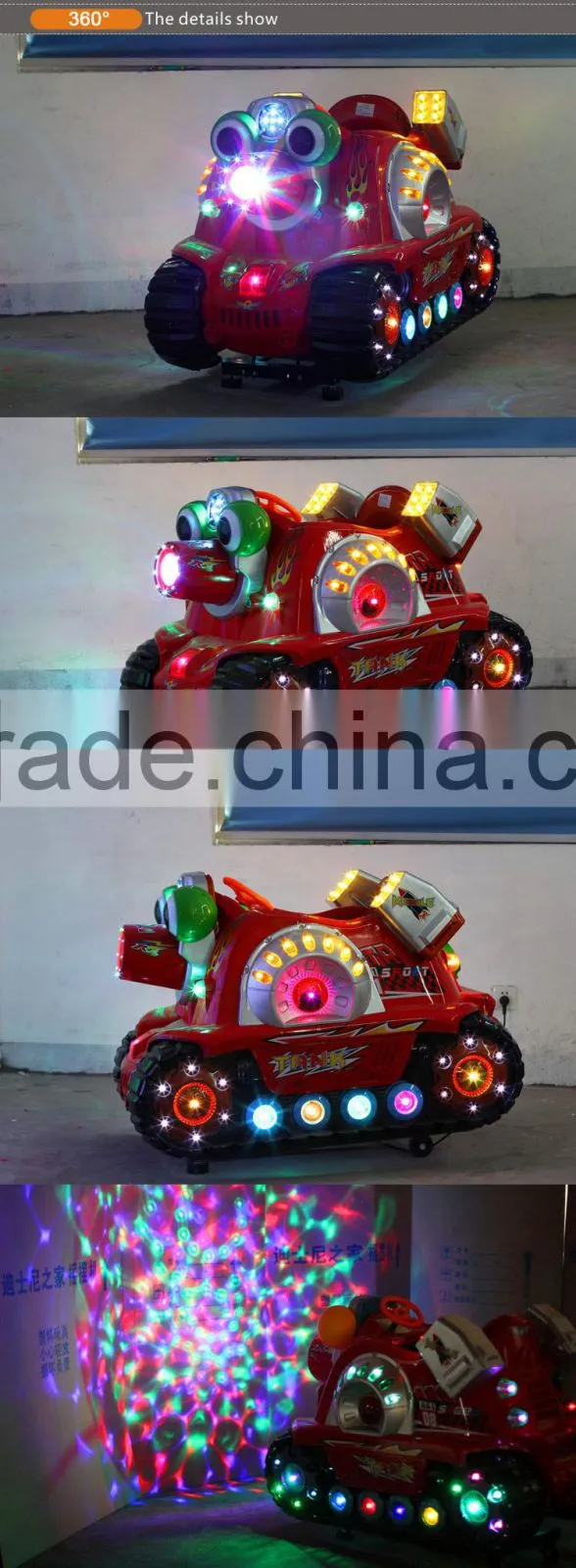 2016 coin operated amusement park equipment, newest tank wholesale arcade games, commercial grade ride on digger toy