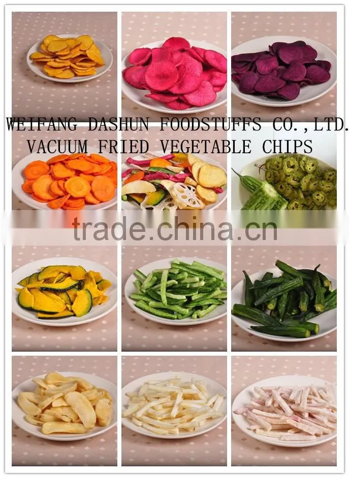 Vacuum fried broccoli chips,vegetable chips,low fat healthy snacks