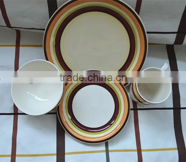 handpainted stoneware dinner set,indian dinner sets