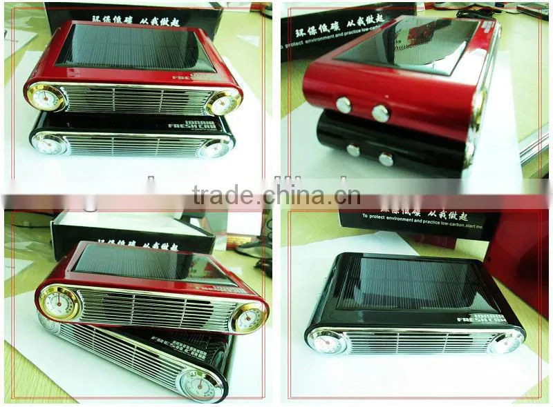 Black color solar air purifier series car air purifier
