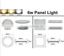 recessed round high lumen led panel light / led light panel