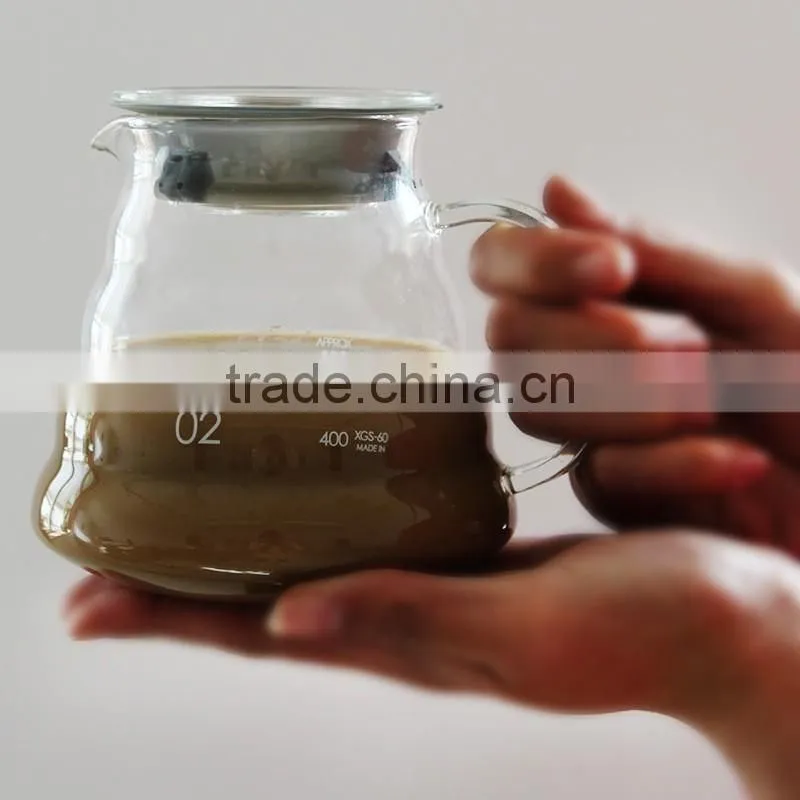 Coffee Server, Standard Glass Coffee Carafe, Coffee Pot with coffee filter paper set
