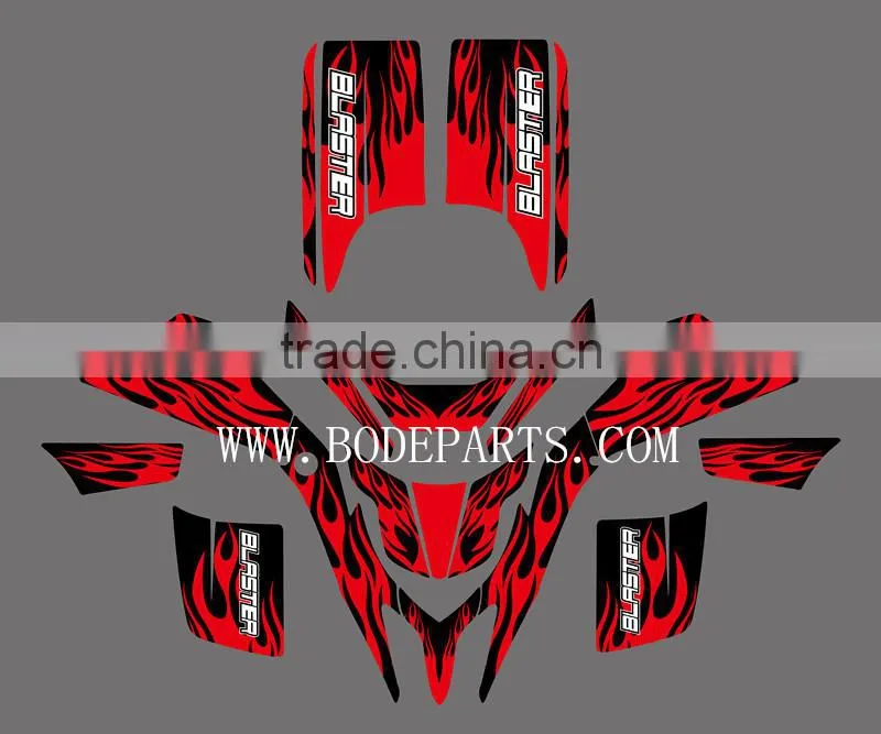 (fire 0214) DECALS STICKERS Graphics Kits For YAMAHA BLASTER YFS 200 1988-1996 1997 1998 1999 2001 2002 2003 2004 2005 2006
