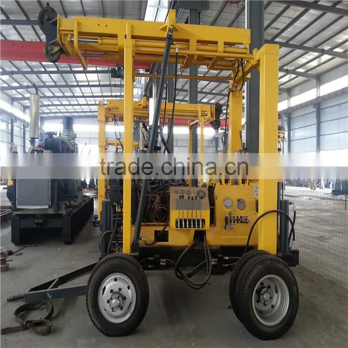 300m Portable DTH Hammer Water Well Drilling Rig