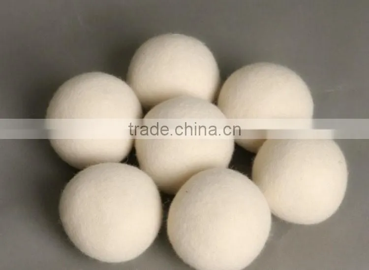 100% Wool Felt Ball Natural White Felt Balls