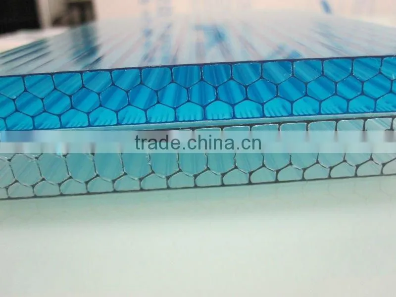 Swimming pool Polycarbonate Honeycomb sun sheet
