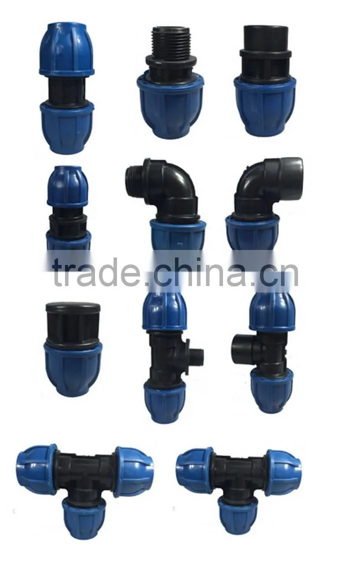 PN16 PP PE COMPRESSION FITTING EQUAL TEE