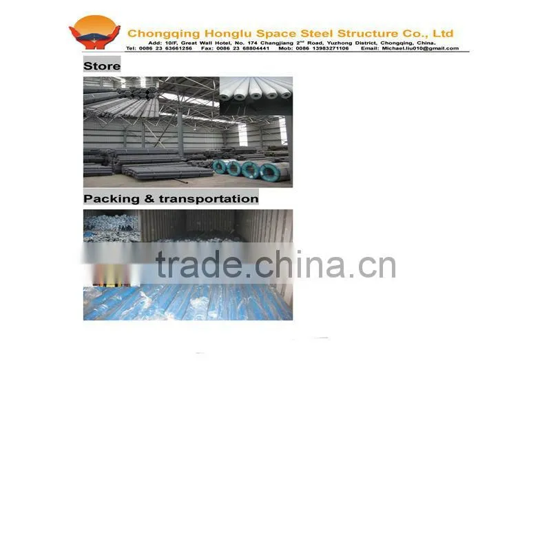 High Quality Structural Steel Space Frame Truss Building