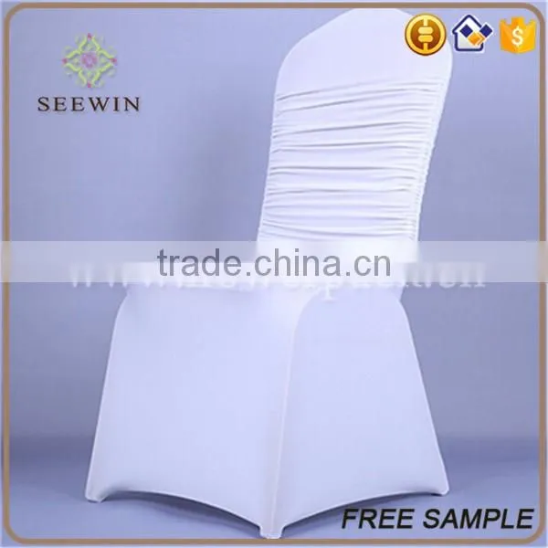 normal pattern ruffled cheap spandex chair cover