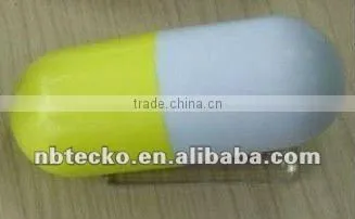 Capsule shape plastic stapler for promotional