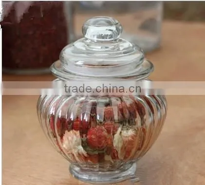 different style/shape cylinder kitchen glass sealed candy jar/honey jar